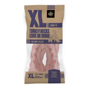Package of XL turkey necks for pets