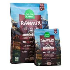 Two bags of Open Farm RAWMIX dog food